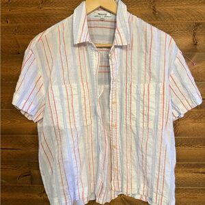 Madewell small short sleeve button down